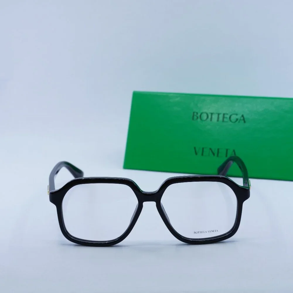 Final Price! Bottega Veneta BV1329O 001 Shiny Black Eyeglasses - Picture 2 of 9